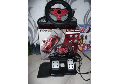 Игровой руль с педалями IT Манипулятор