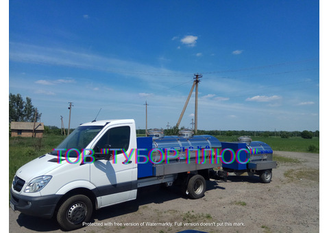 Автоцистерни для води та молока. Асенізаторні машини, рибовоз. Продаж, обслуговування і ремонт