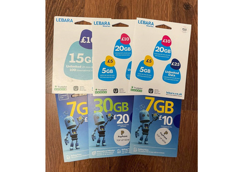 Английские сим-карты. Стартовые пакеты Великобритании