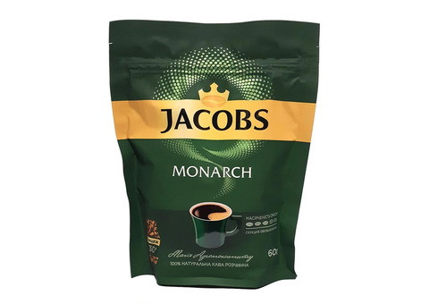 Сублимированный растворимый кофе Якобс Монарх Jacobs Monarch 60 г